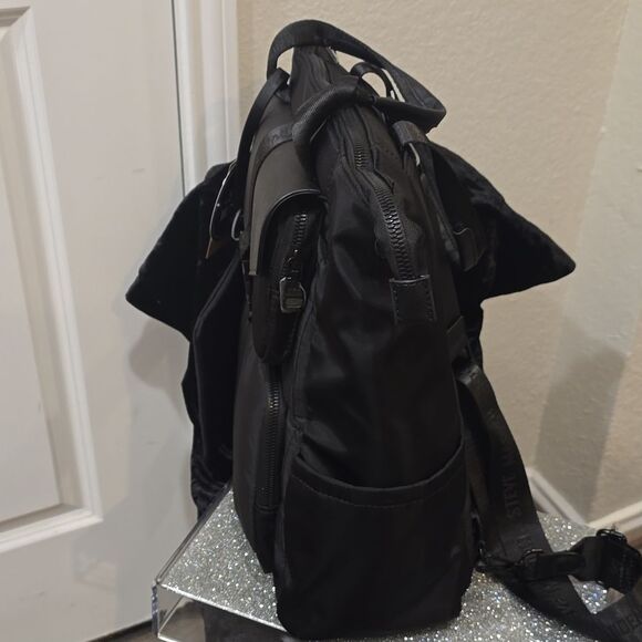 Steve Madden BAction Convertible Backpack/Tote Bag- Black - Picture 5 of 10